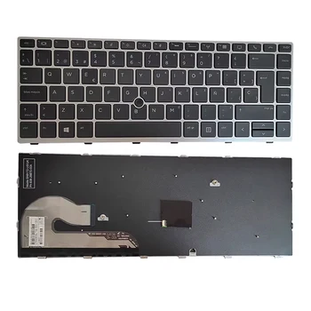 Asendamine Klaviatuur must FR paigutus HP EliteBook 840 840 G5 G6 846 G5 Koos Trackpoint + Raam
