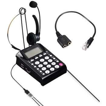 Nku Peakomplekt Konverteri Adapter RJ9 4P4C 3,5 mm Pesa Kõrvaklappide Mikrofoni Splitter Kaabel Telefoni-Desking Büroo Telefonid