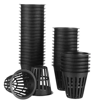 60 Pack 2 Tolline Net Tassi Lõhikuga Mesh Laia Huule Filter Taime-Net Pot Kopp Korvi Hydroponics