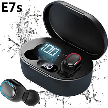E7S Traadita Bluetooth-Kõrvaklapid Earset Stereo Kõrvaklapid Sport Müra Tühistamises E7S TWS Peakomplekt sport muusika Earbuds telefoni
