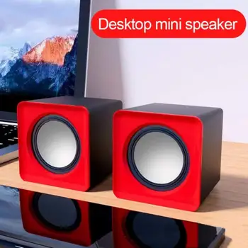 Kaasaskantav Mini Arvuti Kõlari Juhtmega Väikesed Kõlarid Universaalne Stereo Heli Surround Kodus ARVUTI Desktop Sülearvuti Sülearvuti