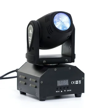Mini RGBW LED Moving Head, Lava Valgus DMX512 Gobo Liikuv Pea Spot Light Club Dj Lava Poole Disco Pulm Sündmus