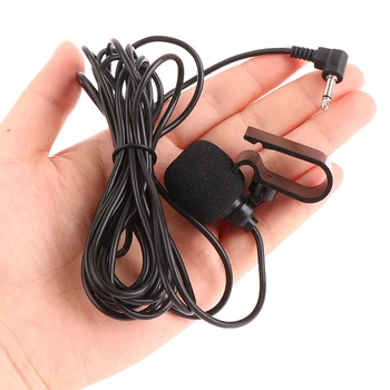 3,5 mm Klamber Pistik Mic Stereo Mini Musta Juhtmega Välise Audio Mikrofon Auto DVD Raadio 3m Pikk Spetsialistid