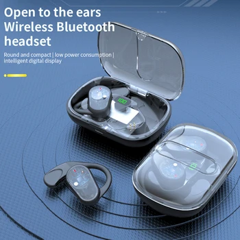 OWS-80 Tõsi Juhtmeta Kõrvaklapid TWS Bluetooth-5.3 Kõrvaklapid IP4 Veekindel LED Võimsus Ekraan Sport Kõrvaklapid Earbuds koos Mic
