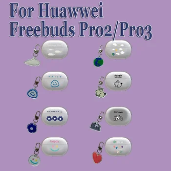 Loominguline Cartoon Kaas Huawei Freebuds Pro 2+ Puhul Kaitsev Pehme Kate Freebuds Pro 3 Funda Laadimise Kasti Selge TPÜ Kott
