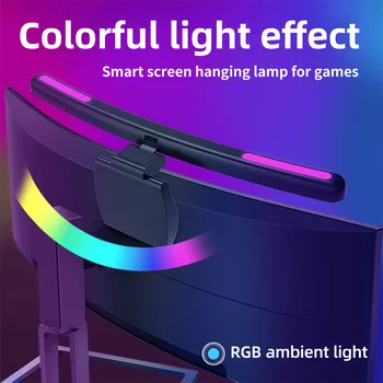 USB-Astmevaba Dimm Ekraani Rippuvad Valgus Arvuti RGB Taust Atmosfääri Eye-Hooldus laualamp Kaardus diooditabloo Monitor