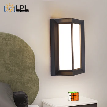 Seinavalgusti Lihtne Aed Lamp Pinge 85-265V Soe Valge/Valge LED Väljas Ruut Seina-Kerge, Veekindel ja niiskuskindel IP65