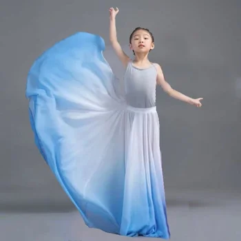 Laste Tantsu Suur Kiik Seelik Wanjiang Tants 720 Kraadi Sifonki Poole Seelik Xinjiangi Etnilise Klassikalise Tantsu Tavade Lõng
