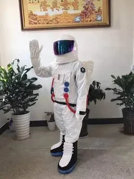 Ruumi Ülikond Astronaut maskott kostüüm koos Seljakoti LOGOGA kindad,kingad
