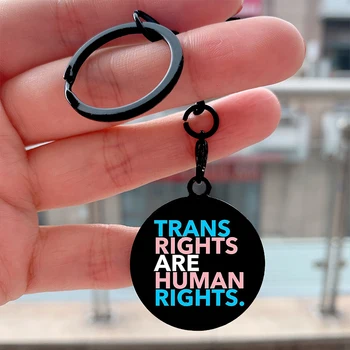 Mood Trans Õigused on inimõigused Lahe Võti Sildi Mootorrattad, Autod Seljakott Chaveiro Võtmehoidja Sõpradele võtmehoidja Tarvikud
