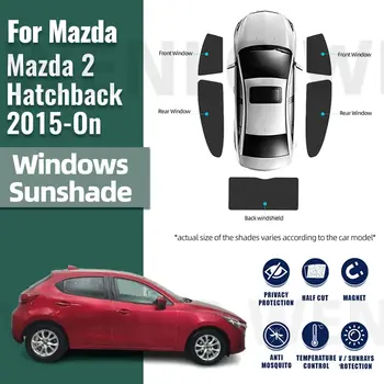 Näiteks Mazda 2 Luukpära Demio DJ 2014-2020 Tagumise Külje Akna Päikese Vari Auto Päikesevarju Magnet esiklaasi Silma Kardin
