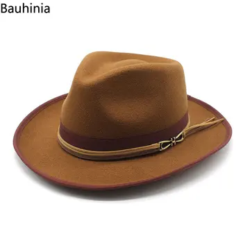 Bauhinia Mood Tundnud Fedora Mütsid Mehed Härrasmees Pool Huopahattu Müts Panama Jazz Mütsid sombreros de mujer