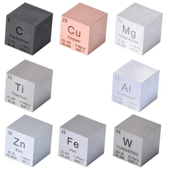 8 Tükki Elemendid-Cube Set 1Inch Volfram-Cube Metallist, Perioodilise Tabeli Elemente,Õpetamiseks, Kingitus, Kogumik
