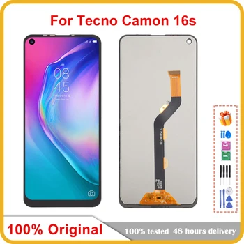 100% Originaal LCD Ekraan Tecno Camon 16 S Digitizer Täis Assamblee Uus 16S LCD Remont, Varuosad