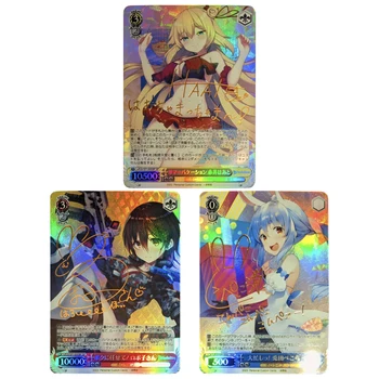 Diy 3tk/set Anime Tüdrukute Kuuma Stantsimine Allkiri Flash Kaart Klassikaline Mäng Anime Kogumise Kaardid Kingitus, Mänguasjad