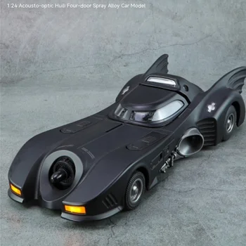Batmobile 1989 Sulamist mudel Auto mänguasi Casting Metal casting Heli ja valguse Tõmba tagasi Auto mänguasja Auto mudel ekraan kogumise kingitused