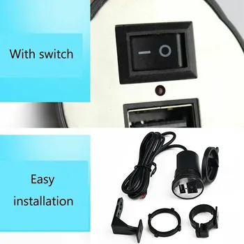Veekindel, Mootorratta laadija 12V Kiire Laadimine Asendamine USB Tarvikud elektriauto Mobiiltelefoni Vastupidav Uus