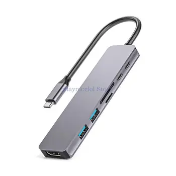 Mugav Tüüp C-Hub USB Adapter C-Emane Port 480Mbps Andmete Edastamise E8BA