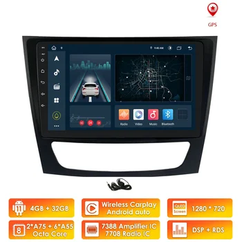 Android 10 Auto GPS Stereo Ühik Player 2001 2002 2003-2010 Mercedes Benz E-Klass W211/CLS W219/W209 CLK/G-Klass W463 2GB+16GB