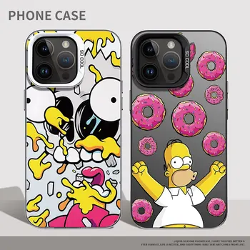 Disney Homer S-Simpsons Telefon Case for Samsung Galaxy S21 Ultra S23 Ultra S20 S22 Pluss S20 FE Lisa 20 S23 FE Luxury Katab Kest