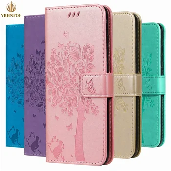 Luksus Muster Flip Case For Samsung Galaxy A10 A20 A30 A40 A50 A72 A70 A42 A51 A52 A71 A41 Nahast Kaardi Pesa Seista Rahakott Kate