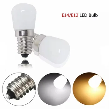 E14 E12 LED Külmiku Lamp Külmik 3W Mais Pirn 220V 110V 12V 24V LED Lamp Külm/Soe Valge SMD2835 Asendada halogeenlambiga
