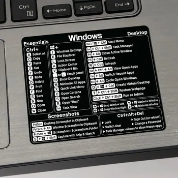 Läbipaistev Sülearvuti Klaviatuur Windows Otseteed Vinüül Kleebised Kleebise jaoks MacBook Air/Pro 13 16 tolline Viide Otseteed Decal