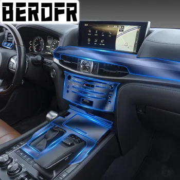 Sest Lexus LX570 2016-2019 Auto Interjöör Center console Läbipaistev TPU kaitsekile Anti-scratc Remont film Accessorie RHD LHD