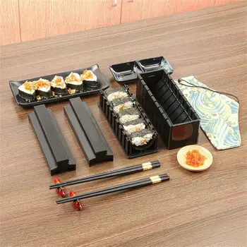 10tk/Set Lihtne Kasutada DIY Riisi Palli Sushi Tegija Hallituse Köök Sushi Tegemise Tööriista Komplekt Sushi Rulli Köök Aksessuaar Toiduvalmistamise Vahend